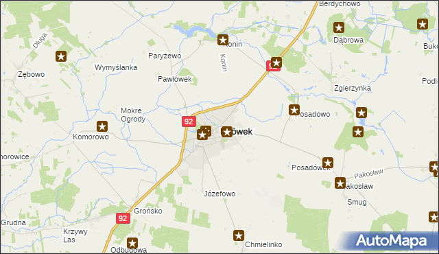 mapa Lwówek powiat nowotomyski, Lwówek powiat nowotomyski na mapie Targeo