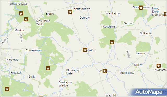 mapa Lwowiec, Lwowiec na mapie Targeo