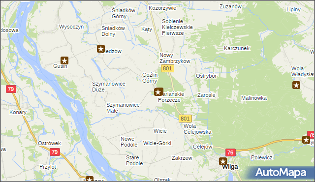 mapa Mariańskie Porzecze, Mariańskie Porzecze na mapie Targeo