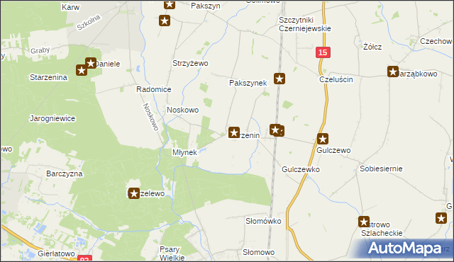 mapa Marzenin gmina Września, Marzenin gmina Września na mapie Targeo