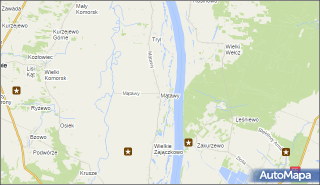 mapa Mątawy, Mątawy na mapie Targeo