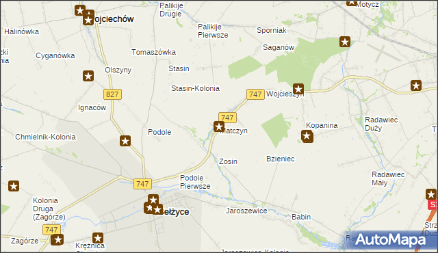 mapa Matczyn, Matczyn na mapie Targeo