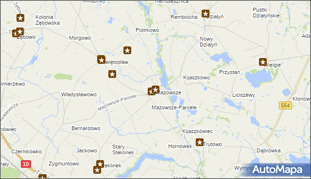 mapa Mazowsze, Mazowsze na mapie Targeo