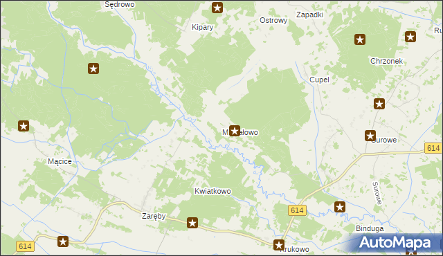 mapa Michałowo gmina Czarnia, Michałowo gmina Czarnia na mapie Targeo