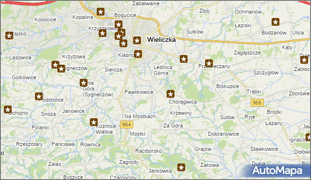 mapa Mietniów, Mietniów na mapie Targeo