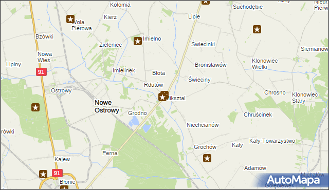 mapa Miksztal, Miksztal na mapie Targeo