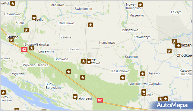 mapa Miszewo Murowane, Miszewo Murowane na mapie Targeo