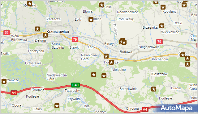 mapa Młynka, Młynka na mapie Targeo