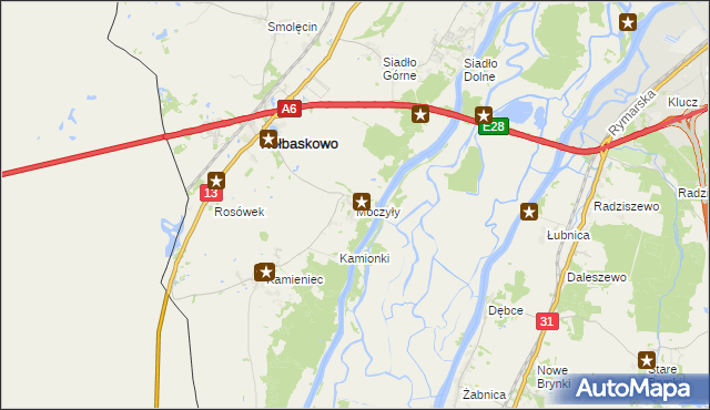 mapa Moczyły, Moczyły na mapie Targeo