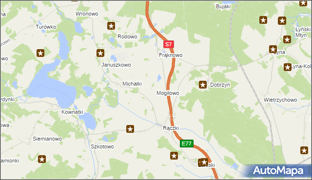 mapa Mogiłowo, Mogiłowo na mapie Targeo