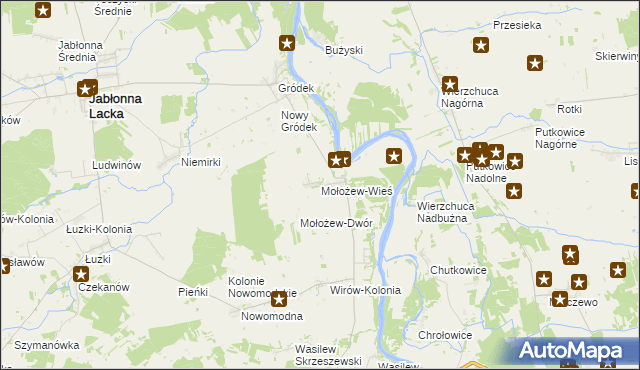 mapa Mołożew-Wieś, Mołożew-Wieś na mapie Targeo