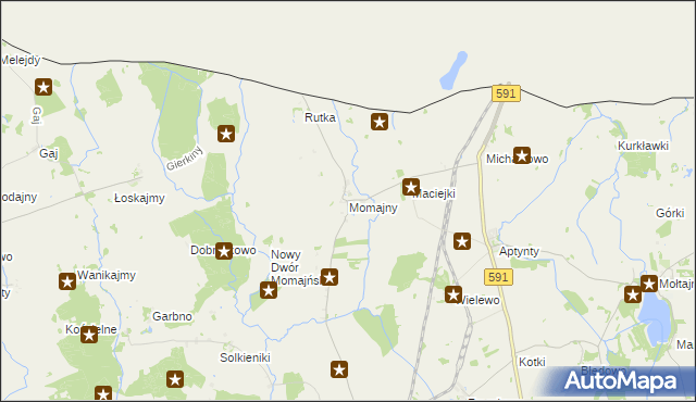 mapa Momajny, Momajny na mapie Targeo