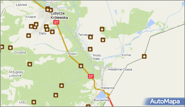 mapa Mosty Małe, Mosty Małe na mapie Targeo