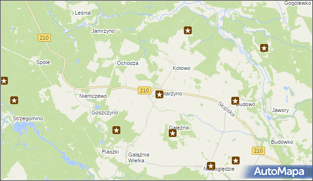 mapa Motarzyno, Motarzyno na mapie Targeo