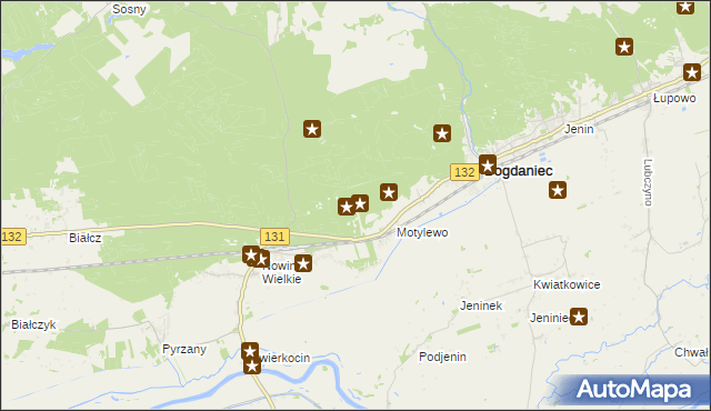 mapa Motylewo Leśniczówka, Motylewo Leśniczówka na mapie Targeo