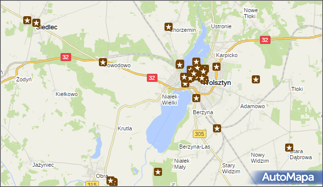 mapa Niałek Wielki, Niałek Wielki na mapie Targeo