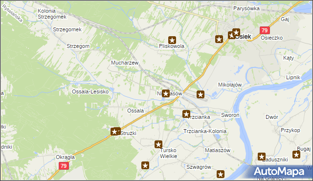 mapa Niekrasów, Niekrasów na mapie Targeo