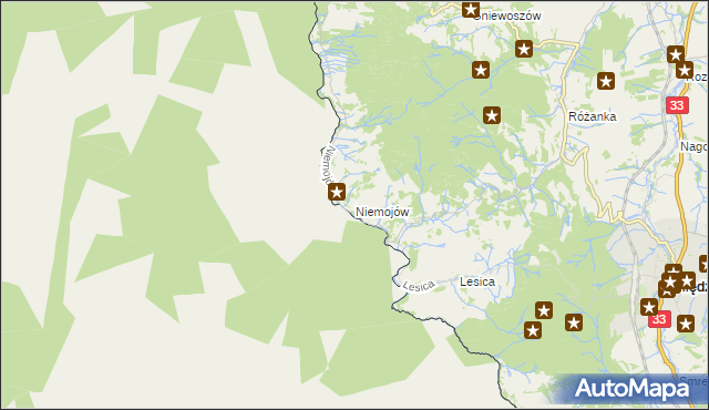 mapa Niemojów, Niemojów na mapie Targeo