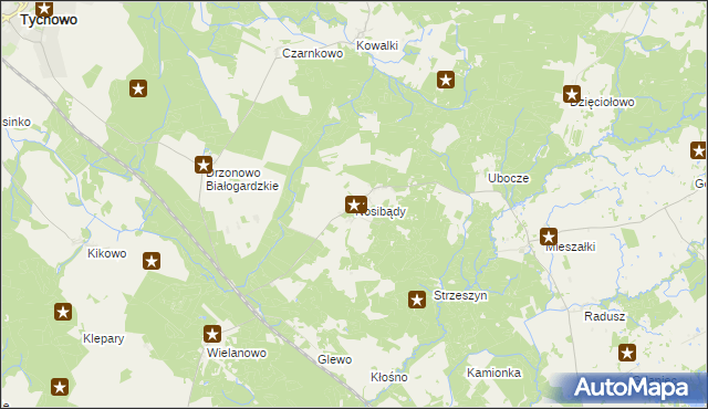 mapa Nosibądy, Nosibądy na mapie Targeo