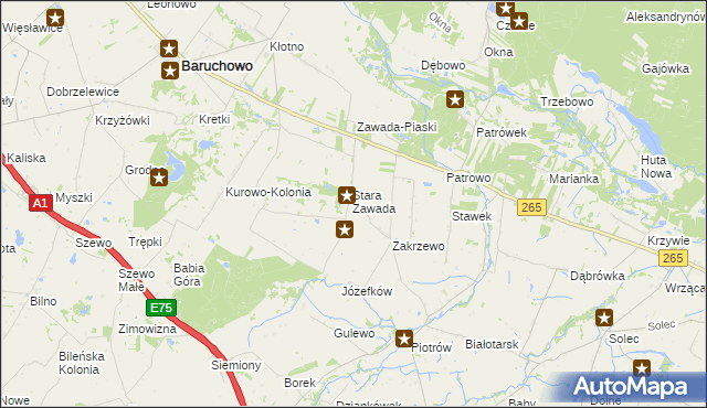 mapa Nowa Zawada, Nowa Zawada na mapie Targeo