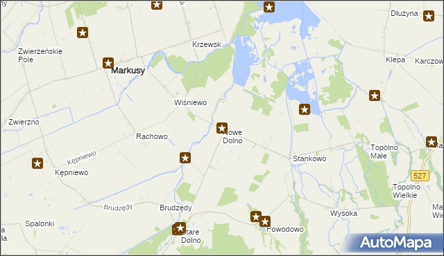 mapa Nowe Dolno, Nowe Dolno na mapie Targeo