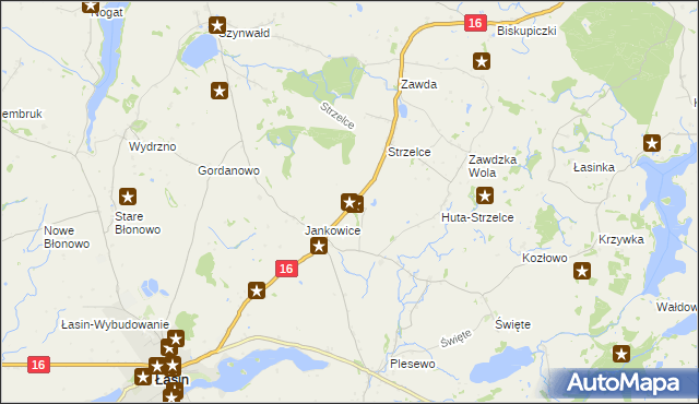 mapa Nowe Jankowice gmina Łasin, Nowe Jankowice gmina Łasin na mapie Targeo
