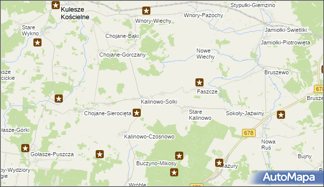 mapa Nowe Kalinowo, Nowe Kalinowo na mapie Targeo