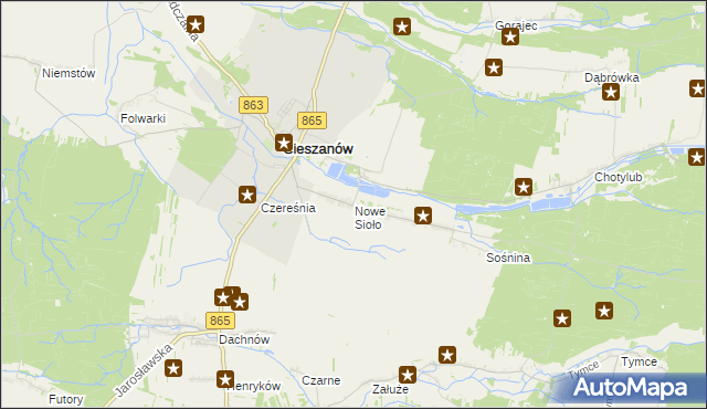 mapa Nowe Sioło, Nowe Sioło na mapie Targeo