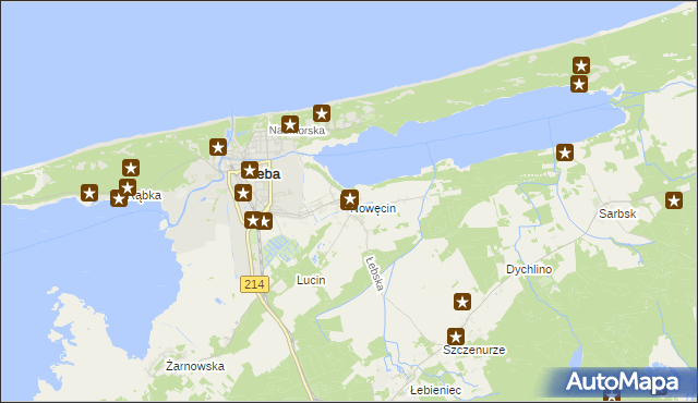 mapa Nowęcin, Nowęcin na mapie Targeo