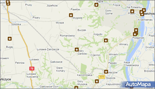 mapa Nowy Garbów, Nowy Garbów na mapie Targeo