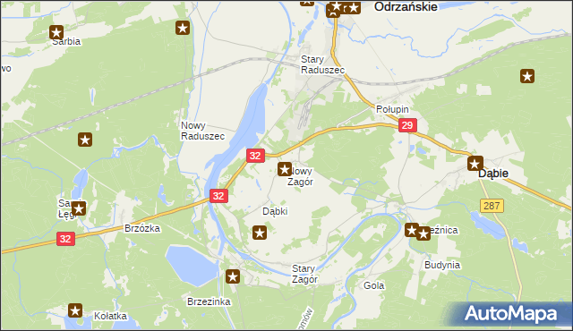 mapa Nowy Zagór, Nowy Zagór na mapie Targeo