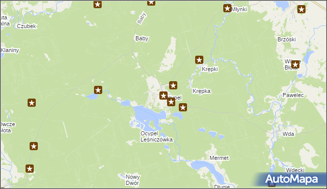 mapa Ocypel, Ocypel na mapie Targeo