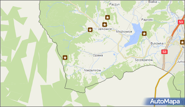 mapa Opawa, Opawa na mapie Targeo