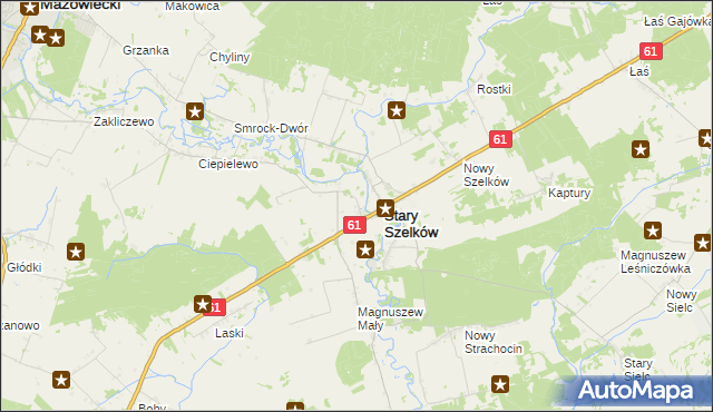 mapa Orzyc, Orzyc na mapie Targeo