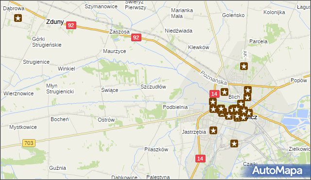 mapa Otolice, Otolice na mapie Targeo