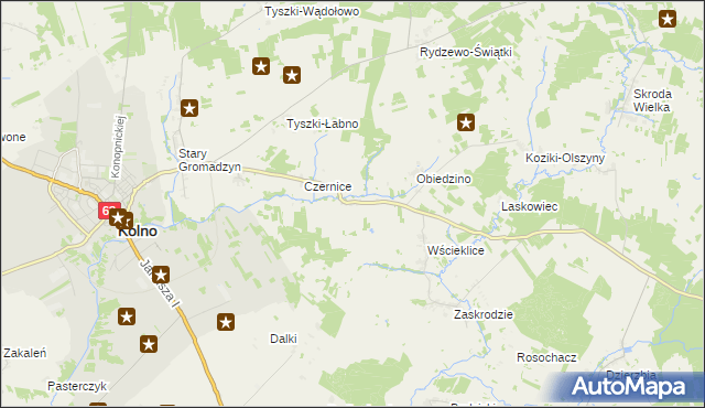 mapa Pachuczyn, Pachuczyn na mapie Targeo