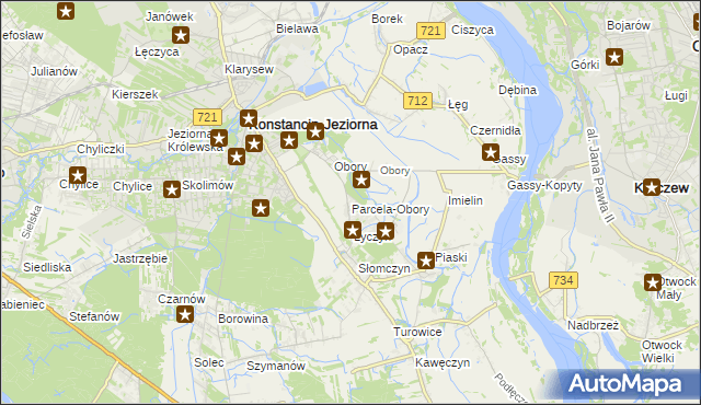 mapa Parcela-Obory, Parcela-Obory na mapie Targeo