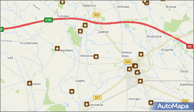 mapa Pawłówko gmina Buk, Pawłówko gmina Buk na mapie Targeo