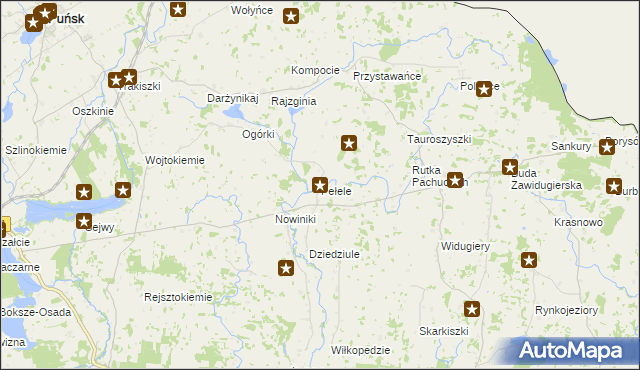 mapa Pełele, Pełele na mapie Targeo