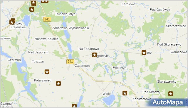 mapa Pęperzyn, Pęperzyn na mapie Targeo