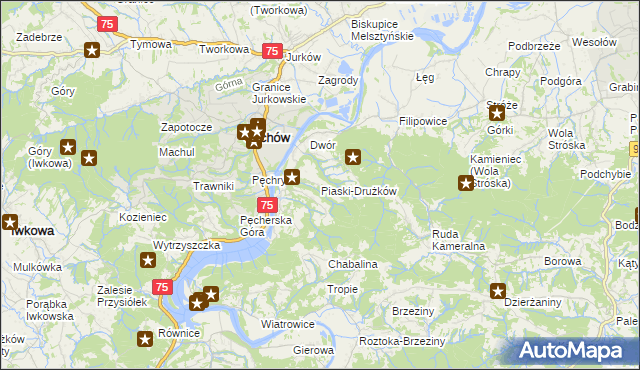 mapa Piaski-Drużków, Piaski-Drużków na mapie Targeo