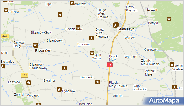 mapa Piątek Wielki, Piątek Wielki na mapie Targeo