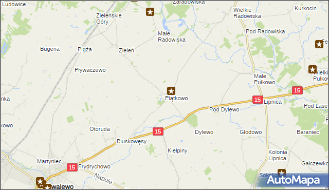 mapa Piątkowo gmina Kowalewo Pomorskie, Piątkowo gmina Kowalewo Pomorskie na mapie Targeo