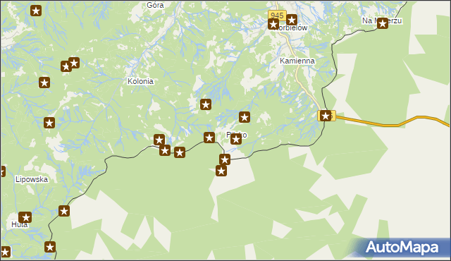 mapa Pilsko gmina Jeleśnia, Pilsko gmina Jeleśnia na mapie Targeo