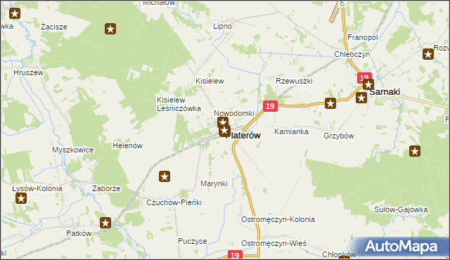 mapa Platerów, Platerów na mapie Targeo