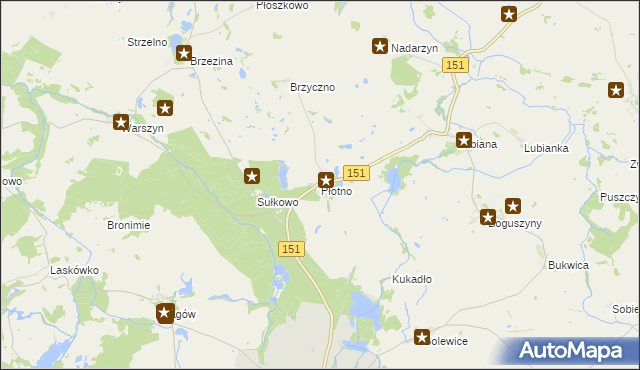 mapa Płotno, Płotno na mapie Targeo