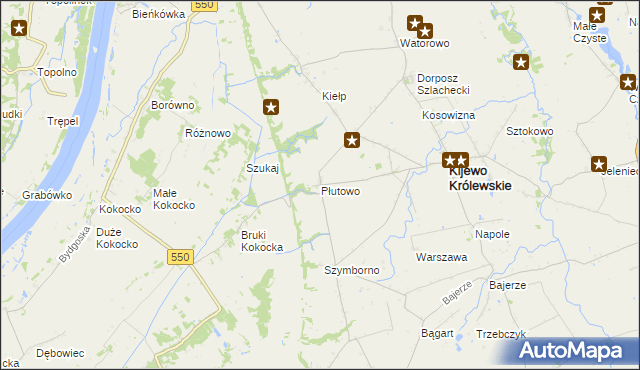 mapa Płutowo, Płutowo na mapie Targeo