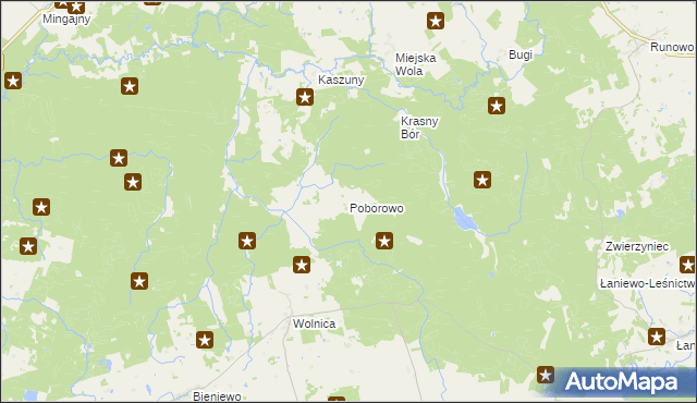 mapa Poborowo gmina Lubomino, Poborowo gmina Lubomino na mapie Targeo