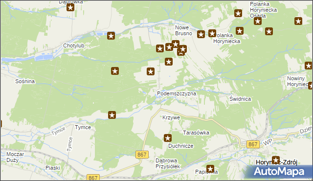 mapa Podemszczyzna, Podemszczyzna na mapie Targeo