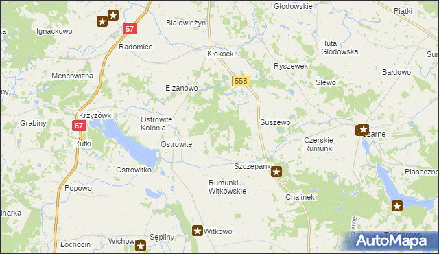 mapa Podkłokock, Podkłokock na mapie Targeo